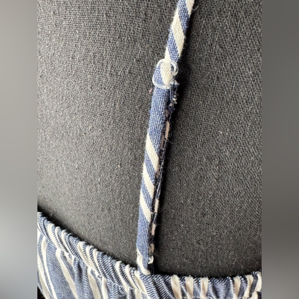 Speechless Navy and White Striped adjustable strap Dress XL - Picture 8 of 8